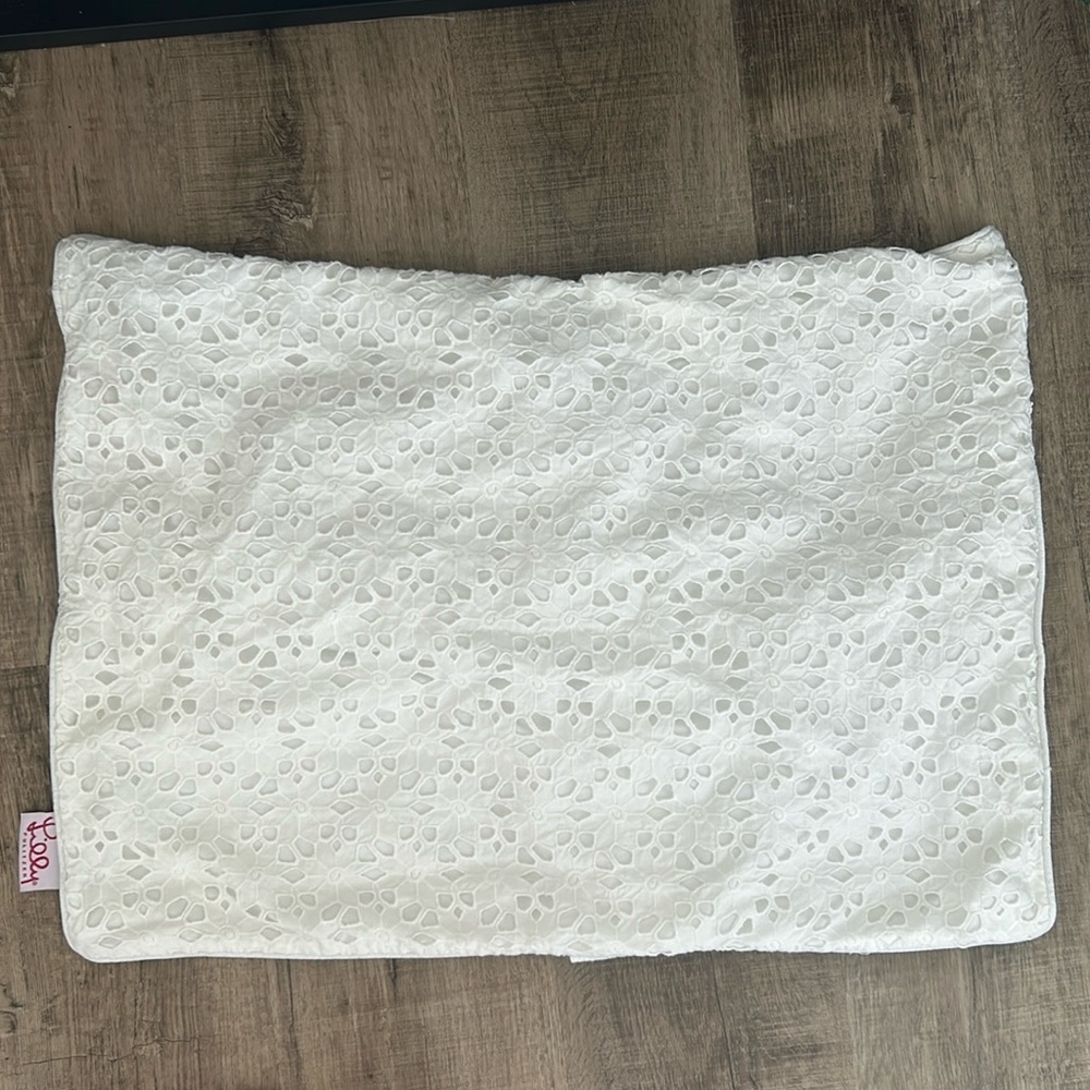 Lilly Pulitzer vintage eyelet lace vintage pillow case